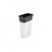Контейнер для раздельной сортировки мусора Vileda Гео из полипропилена с металлизированным покрытием 70 л