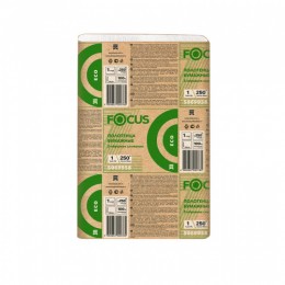 Бумажные полотенца листовые Focus Eco 5069958 Z-сложения 1-слойные 12 пачек по 250 листов