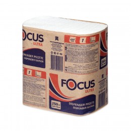 Салфетки для диспенсера для рук Focus Ultra 5051791 1-слойные 18 пачек по 250 листов