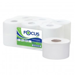 Туалетная бумага в рулонах Focus Eco Jumbo 5050784 12 рулонов по 200 м
