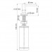 Дозатор для жидкого мыла встраиваемый Wasserkraft K-1499 Хром (Матовый)