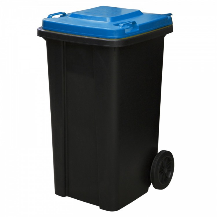 Контейнер бак мусорный 120 л. пластиковый для раздельного сбора мусора .