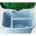 Контейнер для раздельного сбора мусора с внутренним разделением на 1, 2 или 3 секции  с педалью и крышкой