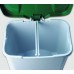 Бак для раздельного сбора мусора с внутренним разделением на 1, 2 или 3 секции с педалью и крышкой