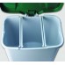 Контейнер мусорный  для раздельного сбора отходов с внутренним разделением на 1, 2 или 3 секции  с педалью и крышкой