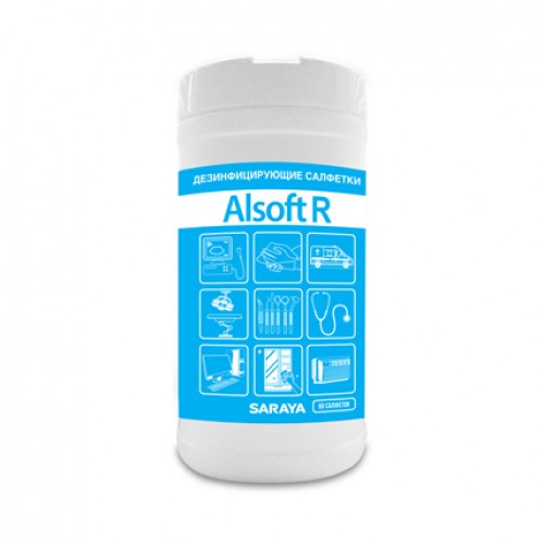 Дезинфицирующие салфетки Saraya Alsoft R 67023 в упаковке по 80 шт