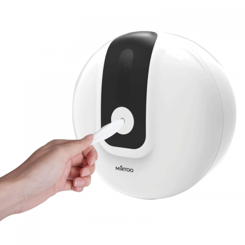 Диспенсер для туалетной бумаги в рулонах с центральной вытяжкой MIRTOO FQ-004 пластик ABS белый Система T8