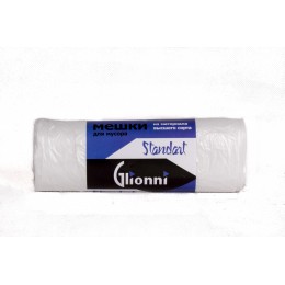 Мешки для мусора ПНД Glionni STANDART 60-7/30 шт. 50 рул.эт. 30 шт по 60 л