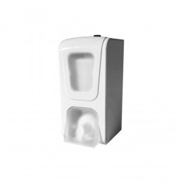 HOR-M-070B дозатор для жидкого мыла с замком 1106 Пластик ABS белый