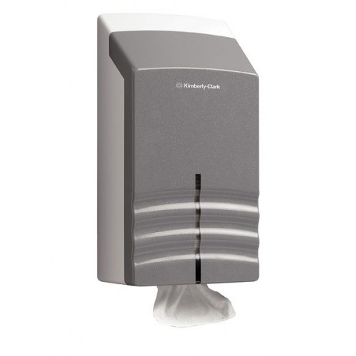 Диспенсер для листовой туалетной бумаги из пластика серый Kimberly Clark Professional Ripple 6938