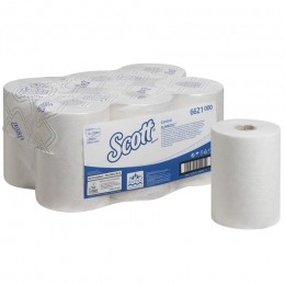 Полотенца бумажные в рулоне Kimberly Clark Scott Control 6621 1-слойные 6 рулонов по 150 метров