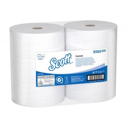 Туалетная бумага рулонная Kimberly-Clark Scott Controll 8569 2-слойная 6 рулонов по 314 м