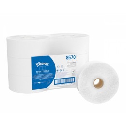 Туалетная бумага рулонная Kimberly-Clark Kleenex Jumbo Roll 8570 2-слойная 6 рулонов по 190 м