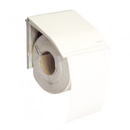 Держатель для бытовой туалетной бумаги эмалированный Нержавеющая сталь Merida U1B Белый