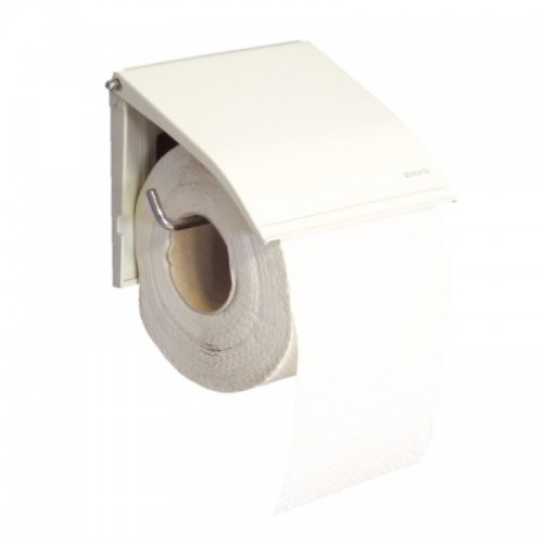 Держатель для бытовой туалетной бумаги эмалированный Нержавеющая сталь Merida U1B Белый