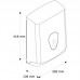 Диспенсер для листовых бумажных полотенец Пластик ABS Merida Top ATN101 Белый (Синий)
