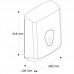 Диспенсер для листовых бумажных полотенец Пластик ABS Merida Top ATS101 Белый (Серый)