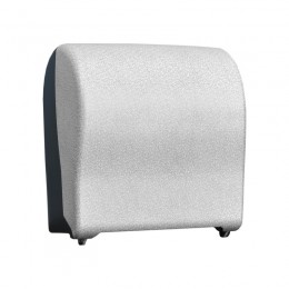 Диспенсер для рулонных бумажных полотенец Пластик ABS Merida Unique Solid Cut Glamour White Line CUH318