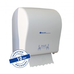 Диспенсер для рулонных бумажных полотенец  Сенсорный Пластик ABS Merida Solid Cut Maxi CJB302 Белый 