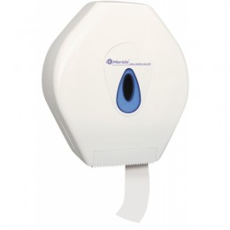 Диспенсер для туалетной бумаги в рулонах Пластик ABS Merida Top Maxi BTN101 Белый (Синий)