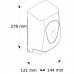 Диспенсер для туалетной бумаги Пластик ABS Merida Top BTN401 Белый (Синий)