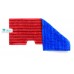 Моп TTS двухсторонний, микрофибра,для гладких и негладких поверхностей (красный+синий), 46 см 00AB9000BR