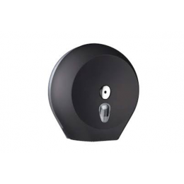 Диспенсер для туалетной бумаги круглый из пластика чёрный NOFER 05011