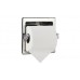 Диспенсер для туалетной бумаги встраиваемый квадратный из нержавеющей стали глянцевый NOFER 05204.B