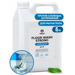 Floor wash strong, 5 л, 125193 концентрированное щелочное моющее средство для особо сильных загрязнений пола