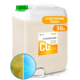 Grass CRYSPOOL Coagulant, 30 л, 150013 средство для очистки, устранения помутнения и поддержания прозрачности воды 