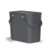 Контейнер для раздельного сбора мусора Rotho Albula 25 л цвет черный