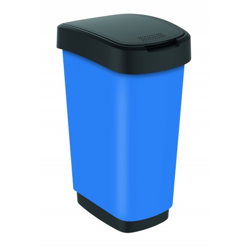 Rotho контейнер для раздельного сбора мусора Swing TWIST PREMIUM 25 л 50 л  с откидной плавающей крышкой цвет синий