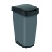 Rotho контейнер для раздельного сбора мусора Swing TWIST PREMIUM 25 л 50 л с откидной плавающей крышкой цвет темно серый