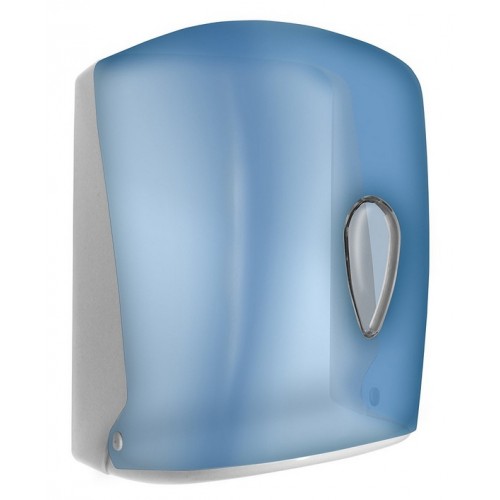 Диспенсер для бумажных полотенец в рулонах с центральной вытяжкой Wick синий NOFER 04108.T