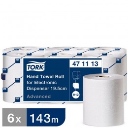 Полотенца бумажные в рулонах Tork Advanced 471113 Н12 2-слойные 6 рулонов по 143 метра