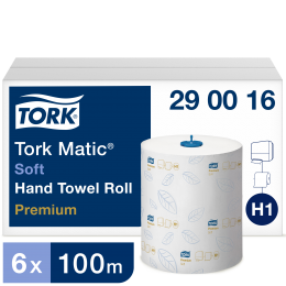 Полотенца бумажные в рулонах Tork Matic 290016 Н1 2-слойные 6 рулонов по 100 метров