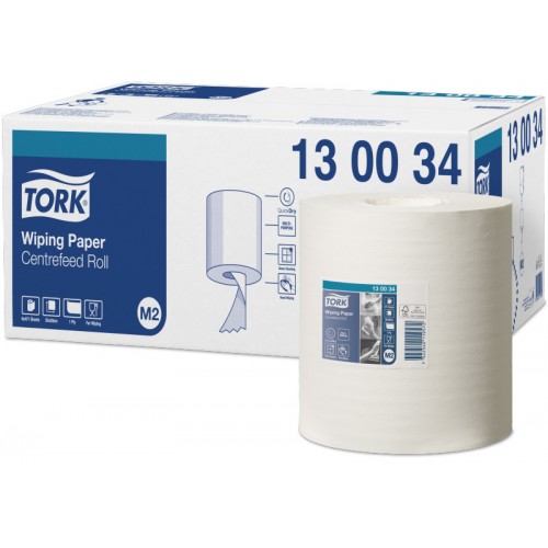 Протирочная бумага рулонная Tork 130034 1-слойная 6 рулонов по 165 м