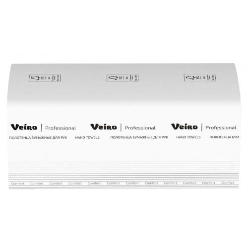 Бумажные полотенца листовые  Veiro Professional Comfort KV211 H3 20 пачек по 180 листов 