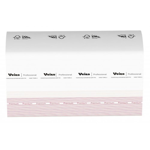 Бумажные полотенца листовые  Veiro Professional Premium KZ303 H2 21 пачка по 200 листов 