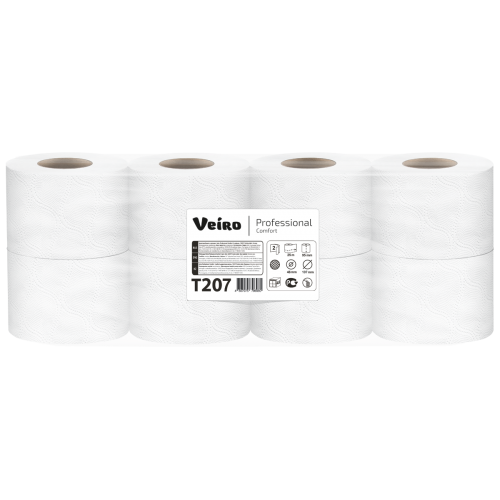 Туалетная бумага в рулонах Veiro Professional Premium T207 Q2 8 рулонов по 25 м