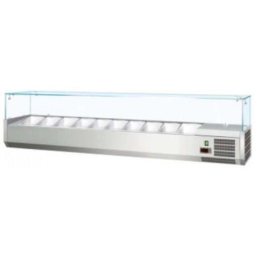 Витрина холодильная для ингредиентов  10*GN1/4 -150 мм Koreco VRX2000330(335I)