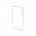 Дверь для шкафа стеклянная Onix лакобель в раме низкая O.SR-3(L) white