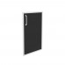 Дверь для шкафа стеклянная Onix лакобель в раме низкая O.SR-3(R) black
