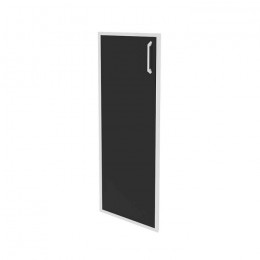 Дверь для шкафа стеклянная Onix лакобель в раме средняя O.SR-2(L) black