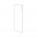Дверь для шкафа стеклянная Onix лакобель в раме средняя O.SR-2(L) white