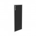 Дверь для шкафа стеклянная Onix лакобель в раме средняя O.SR-2(R) black