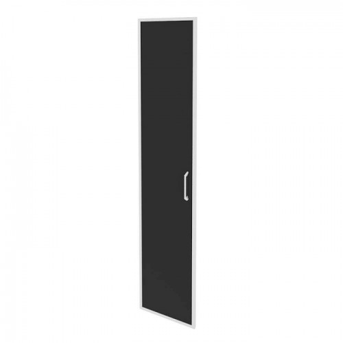 Дверь для шкафа стеклянная Onix лакобель в раме высокая O.SR-1(L) black