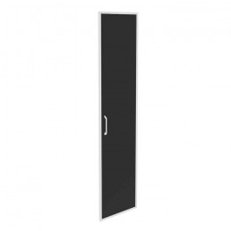 Дверь для шкафа стеклянная Onix лакобель в раме высокая O.SR-1(R) black