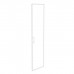 Дверь для шкафа стеклянная Onix лакобель в раме высокая O.SR-1(R) white