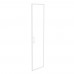 Дверь для шкафа стеклянная Onix лакобель в раме высокая O.SR-1(R) white